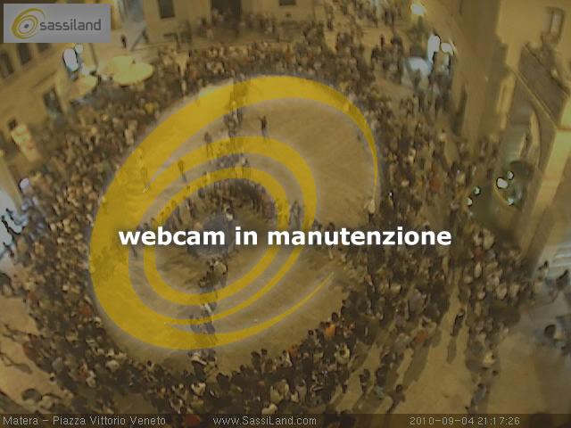 Webcam a Matera - Piazza Vittorio Veneto - zona Ipogei