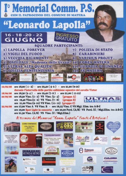 I Memorial Commissariato Polizia di Stato "Leonardo Lapolla"