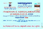 ITINERARI E AGROALIMENTARI DI BASILICATA 2008 - Matera