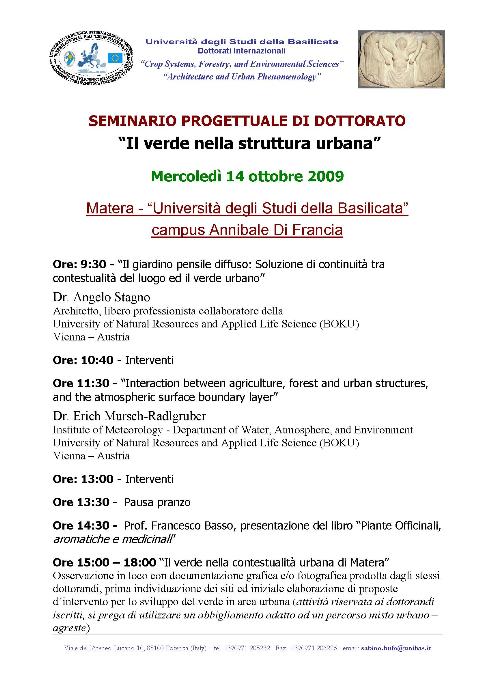 Il verde nella struttura urbana