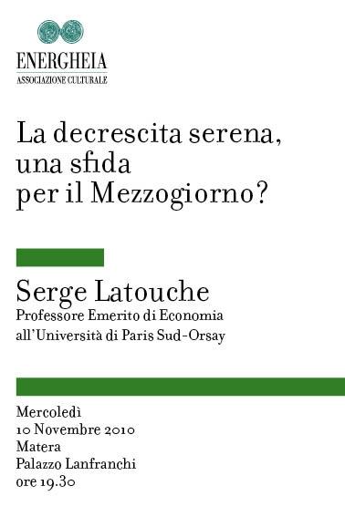 La decrescita serena