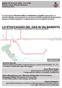 Lo stoccaggio del gas in Valbasento