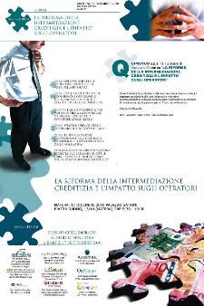             La riforma della intermediazione creditizia e l'impatto degli operatori - 17 dicembre 2010 - Matera