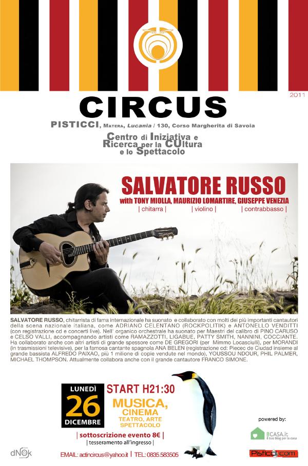 SALVATORE RUSSO - the gipsy jazz quartet - 26 dicembre 2011