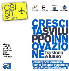 CRESCITA SVILUPPO INNOVAZIONE tra storia e futuro - 3 dicembre 2011 - Matera