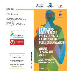 Seminario "Lo sviluppo della persona per la crescita e l'innovazione delle organizzazioni" - 18 marzo 2011 - Matera