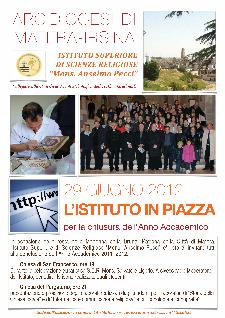 LISTITUTO IN PIAZZA per la chiusura dellAnno Accademico - 29 giugno 2012 - Matera