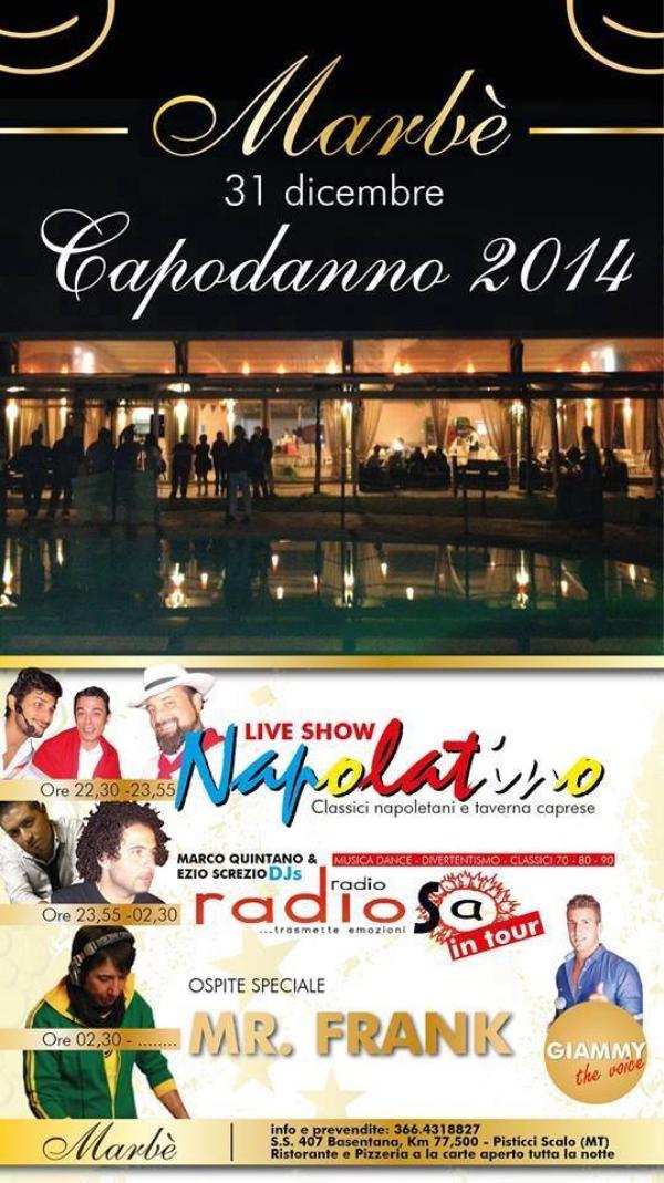 Il dj Mr Frank nel capodanno Marb - 31 dicembre 2013