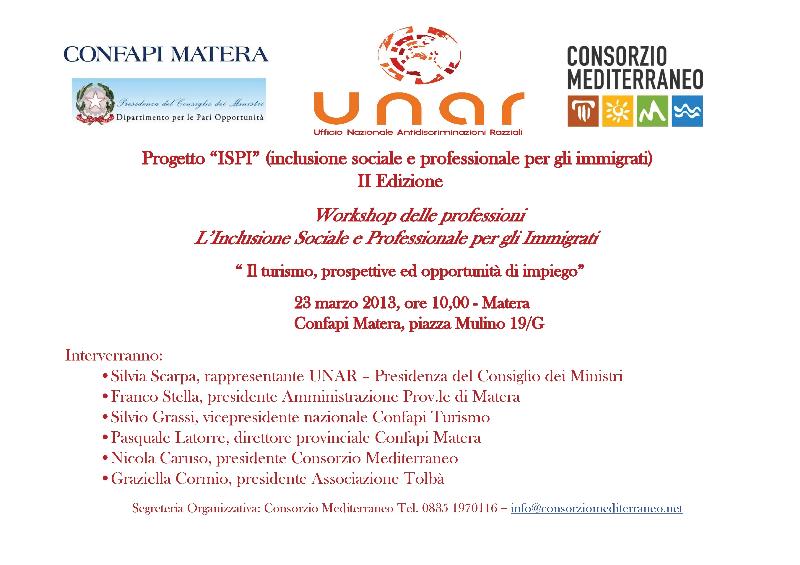 L´Inclusione Sociale e Professionale per gli Immigrati - 23 marzo 2013