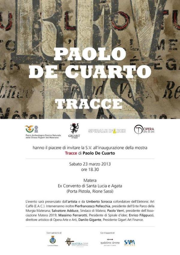 Paolo De Cuarto. Tracce