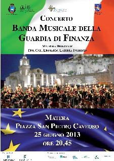 Concerto della la banda musicale della Guardia di Finanza - Matera