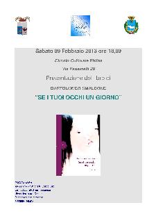 SE I TUOI OCCHI UN GIORNO - 9 febbraio 2013 - Matera