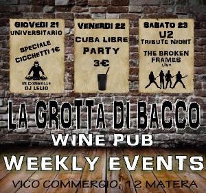 Weekly Events  - Matera