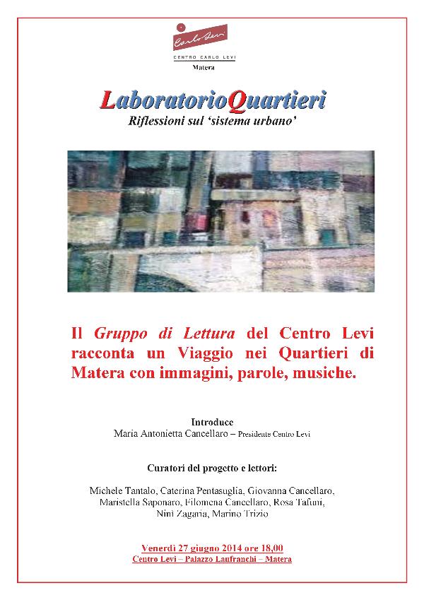 Riflessioni sul ´sistema urbano´ - 27 Giugno 2014