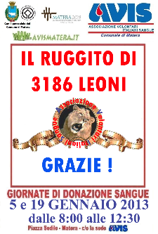 Giornata di donazione del sangue  - Matera