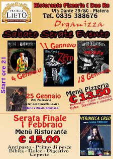 Sabato Serate Evento  - Matera