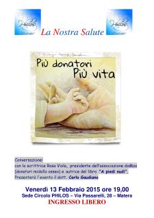 A piedi nudi - 13 Febbraio 2015 - Matera
