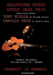 Concerti d' Osteria: Gypsy Jazz Trio - 16 Gennaio 2015 - Matera