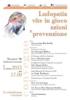 Ludopatia, vite in gioco, azioni e riflessione - 1 Marzo 2015 - Matera