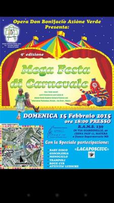 Mega Festa di Carnevale  9 edizione - 15 Febbraio 2015 - Matera