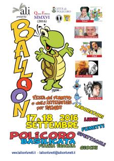 Balloon 2016 - La Festa del fumetto e della letteratura per ragazzi - 17 e 18 settembre 2016 - Matera
