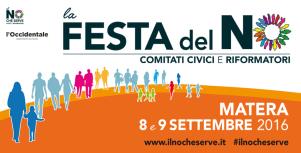 Festa del No - 8 e 9 settembre 2016 - Matera