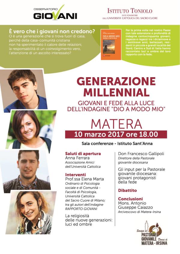 Generazione Millennial - 10 Marzo 2017