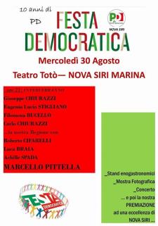 Festa democratica a Nova Siri - 30 agosto 2017 - Matera