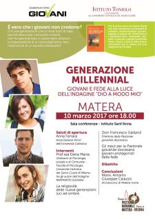 Generazione Millennial - 10 Marzo 2017 - Matera