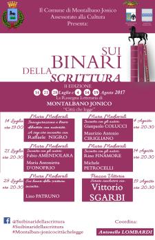 Locandina Sui binari della scrittura - Matera