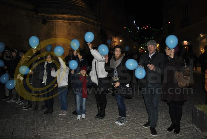 Flash-mob per Matera 2019 in piazza Vittorio Veneto - 28 dicembre 2013 (foto SassiLand)