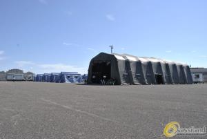 Campo allestito per il corso "Gestire la grande emergenza"