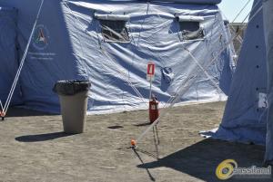 Campo allestito per il corso "Gestire la grande emergenza"