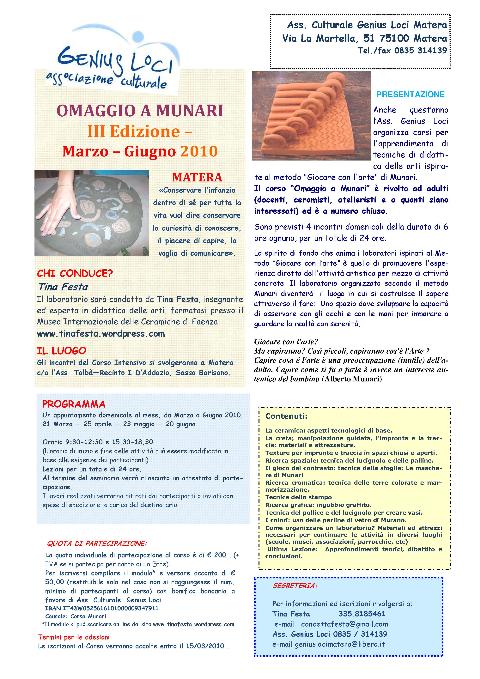 Omaggio a Munari  “Giocare con l´arte”