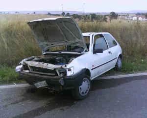 l´auto coinvolta (foto martemix)