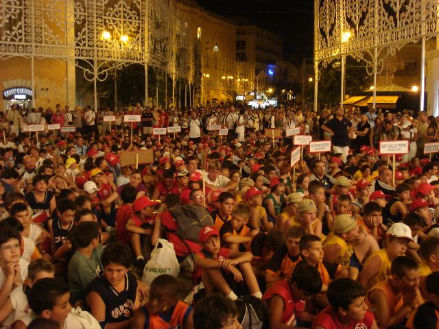 Minibasket in piazza Vittorio Veneto