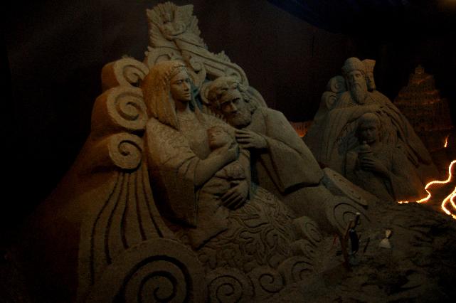 Presepe di sabbia di Leonardo Ugolini a Pisticci