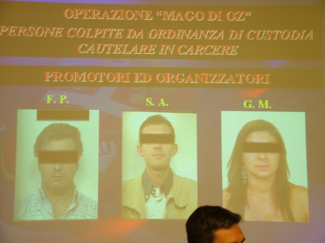 tre dei 4 arrestati (foto Martemix)