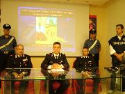 La conferenza stampa dei Carabinieri (foto Martemix)