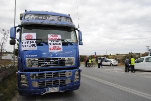 Proteste e blocchi stradali a Matera sulla strada per Altamura - 24 gennaio 2012