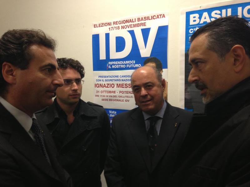 Ignazio Messina, Luciano Pisanello, Gaetano Cantisani e Marcello Pittella