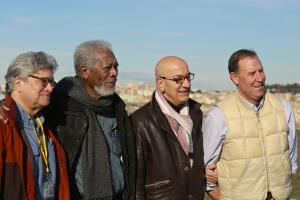 Morgan Freeman a Matera